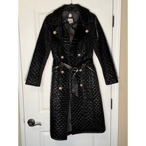 Quilted Buckle Detail Coat NWOT
